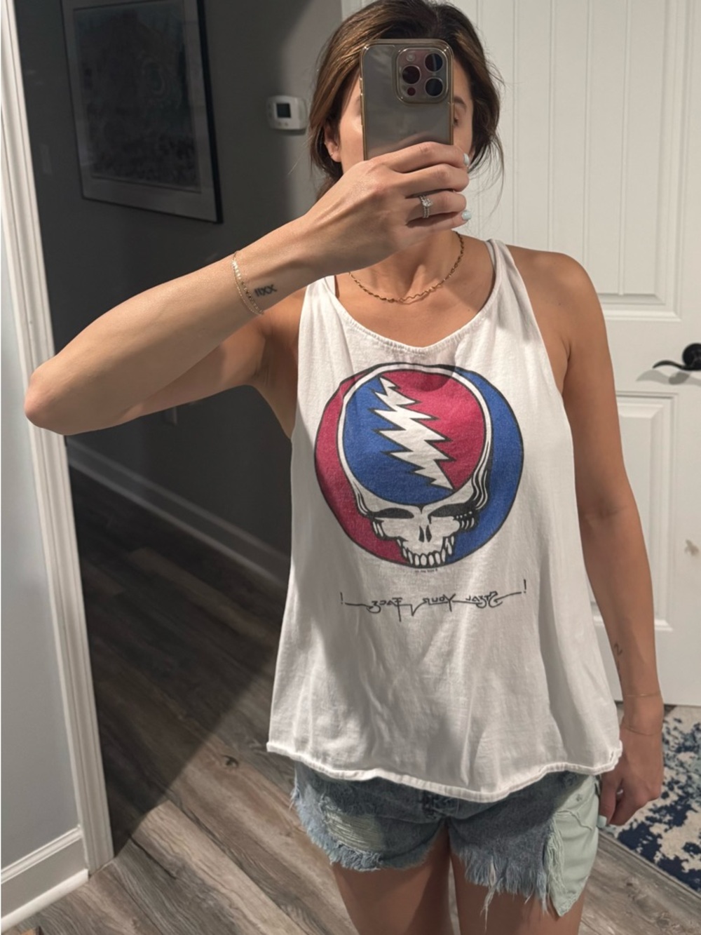 Upcycled Grateful Dead Tank w/ Open Back - Picture 4 of 6
